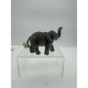 Vintage Wagner Kunstlerschutz Flocked Elephant Figurine Germany